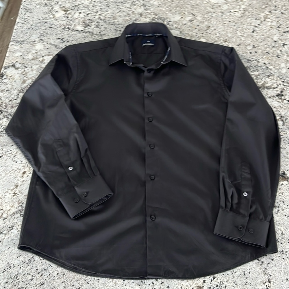 Ben Sherman Men’s Slim Fit Dress Shirt - Black